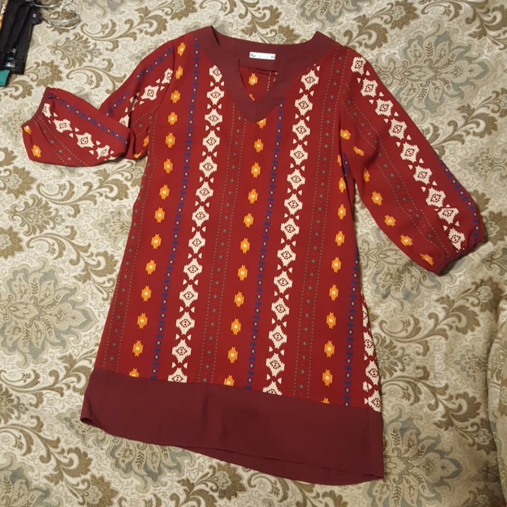 Tribal print dress